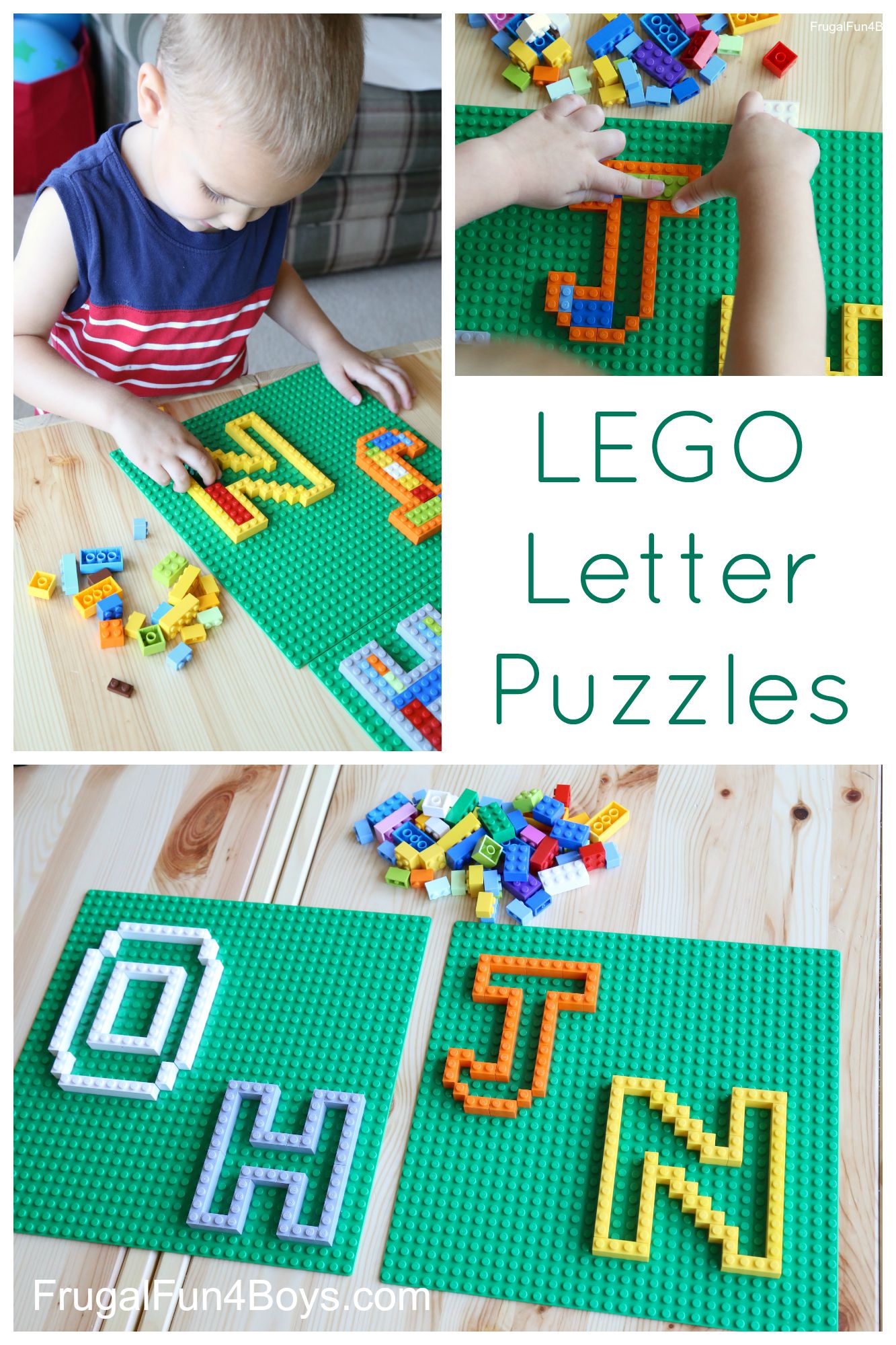 LEGO Letter Puzzles