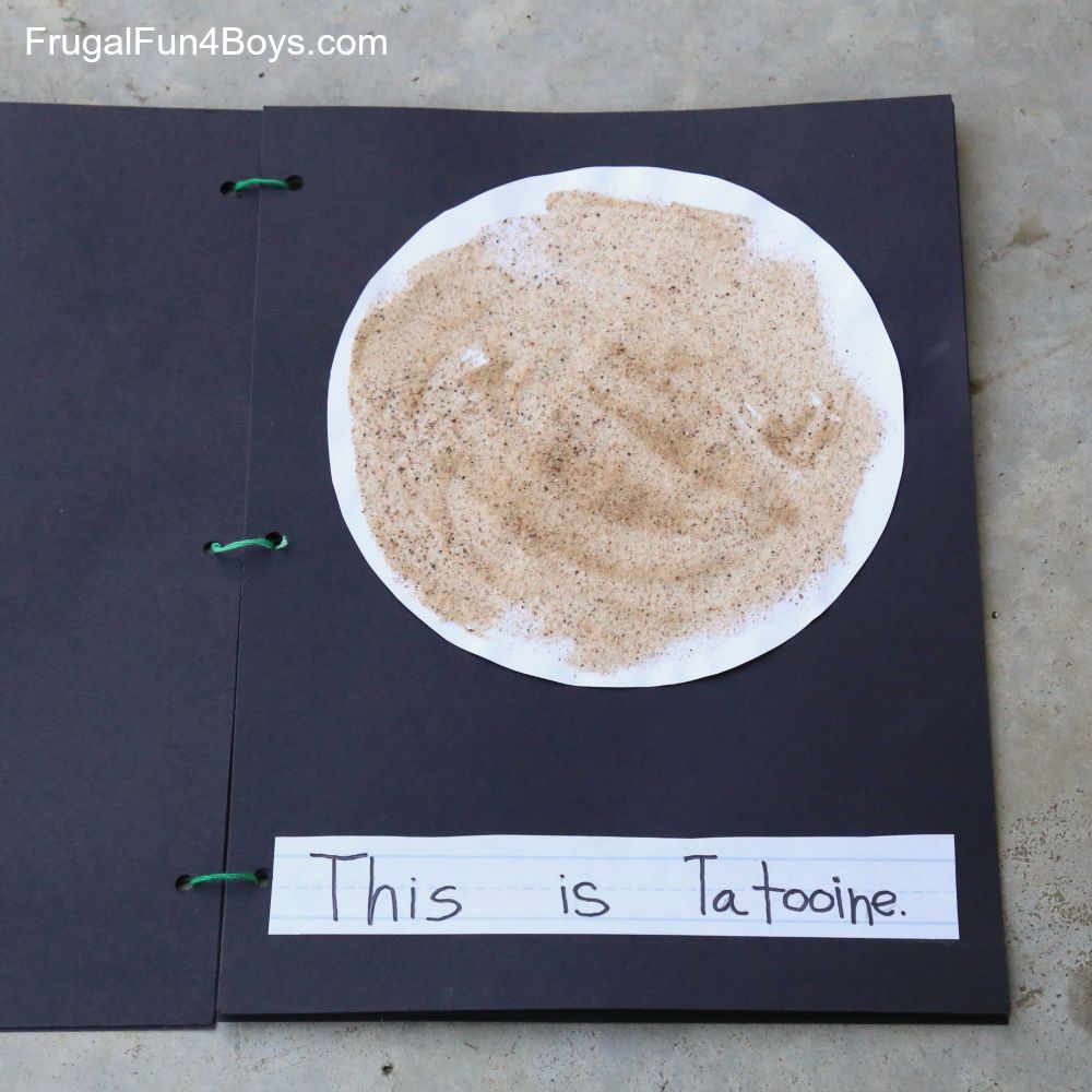 Kid-Made Star Wars Planets Book