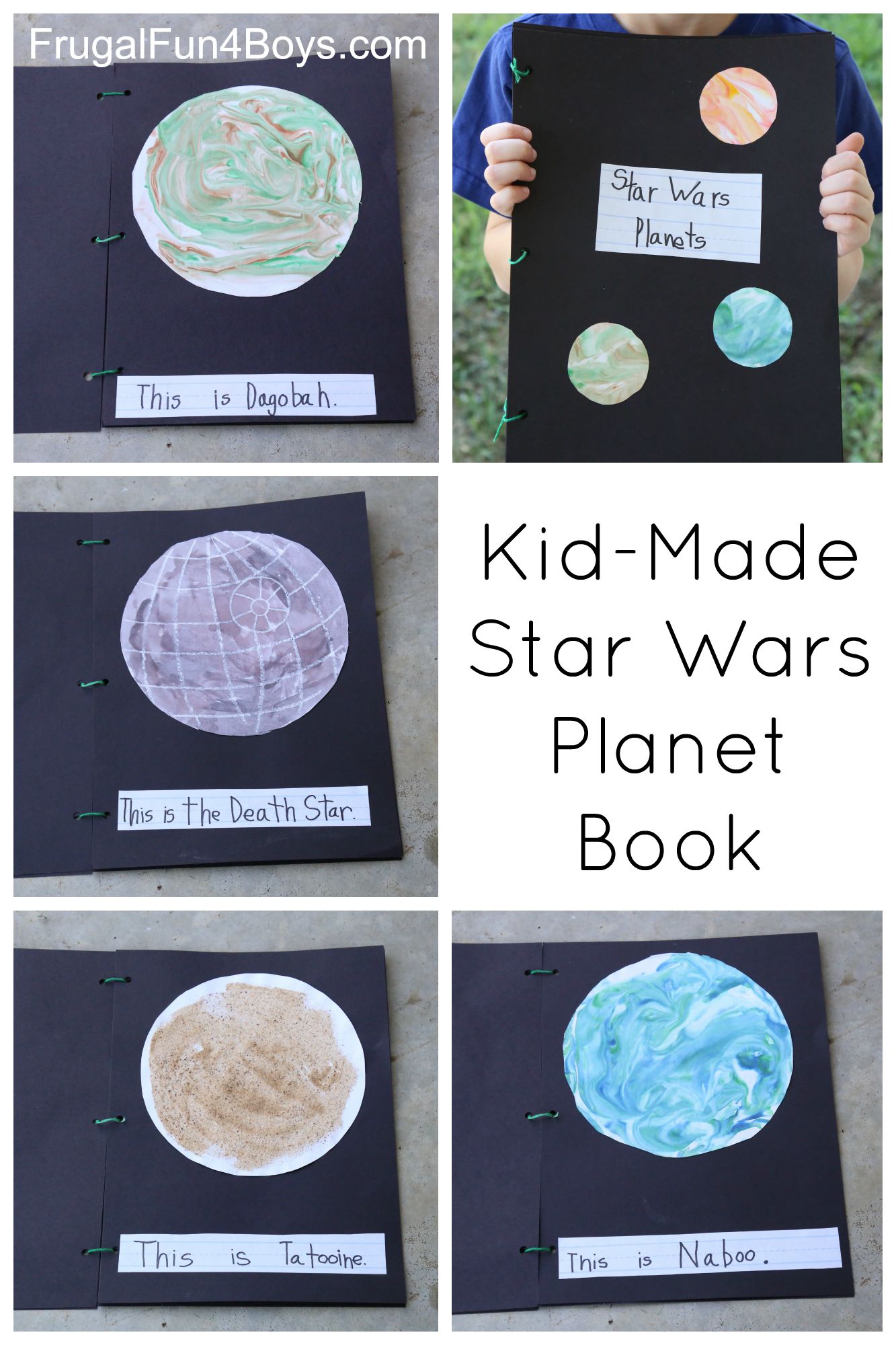 Kid-Made Star Wars Planet Book
