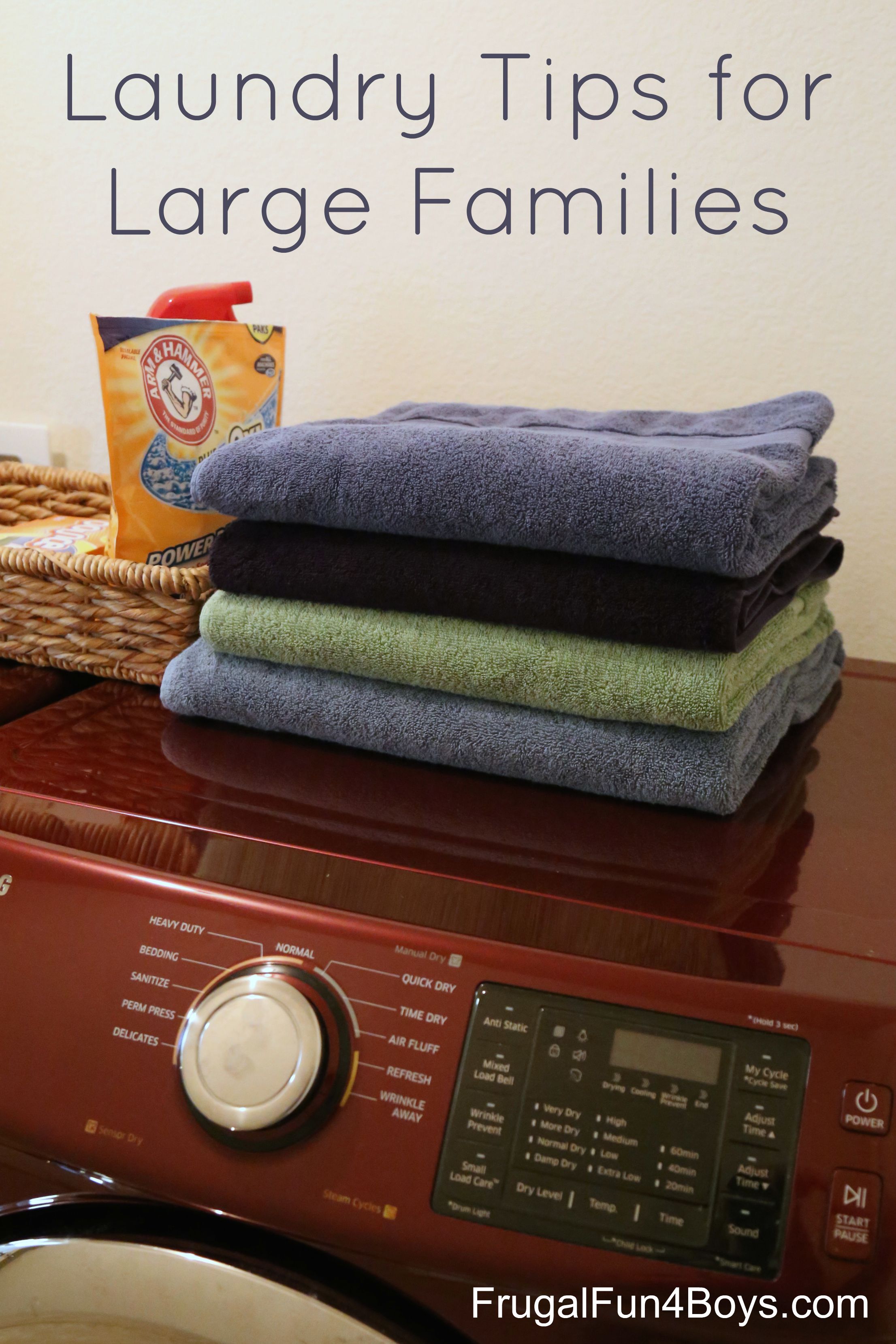 Laundry Tips for Large Families