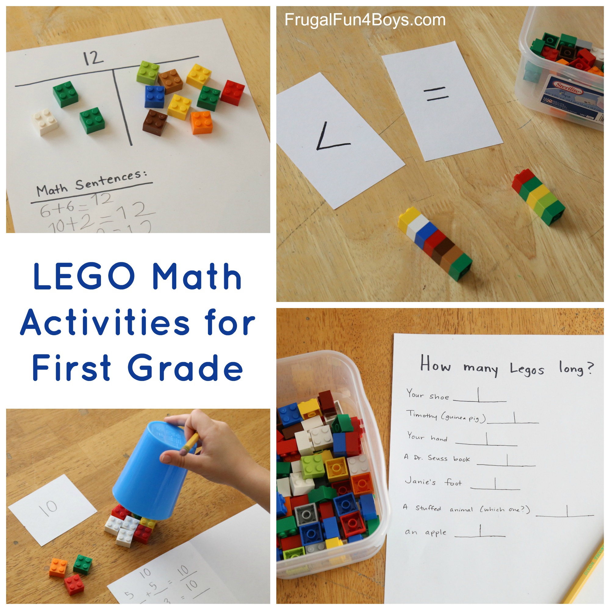 LEGO Math Activities for First Grade