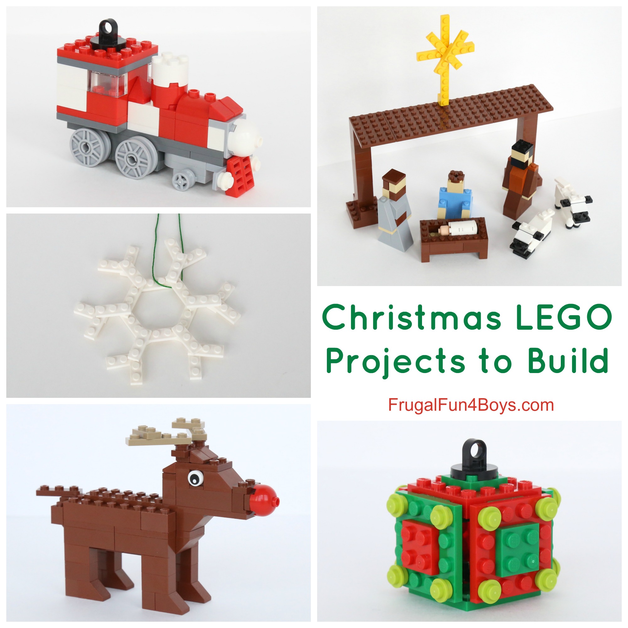 Five Christmas LEGO Projects to Build with Instructions