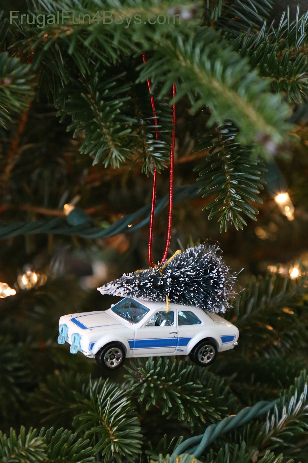 Christmas Tree Car Ornament for Kids to Make