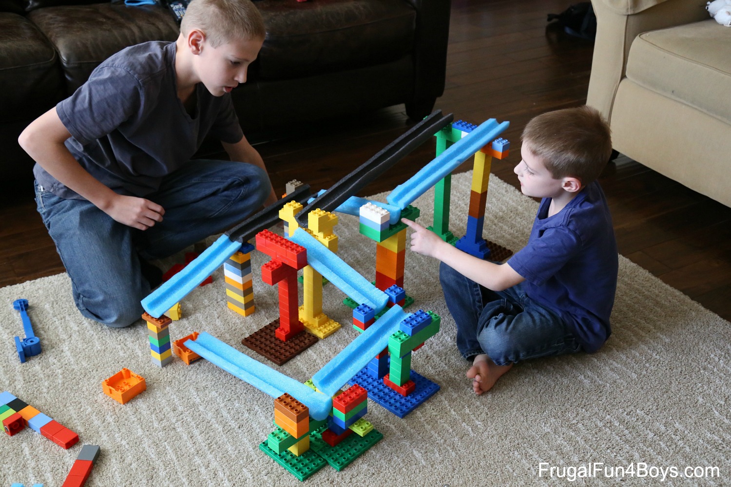 Build a Duplo LEGO Marble Run