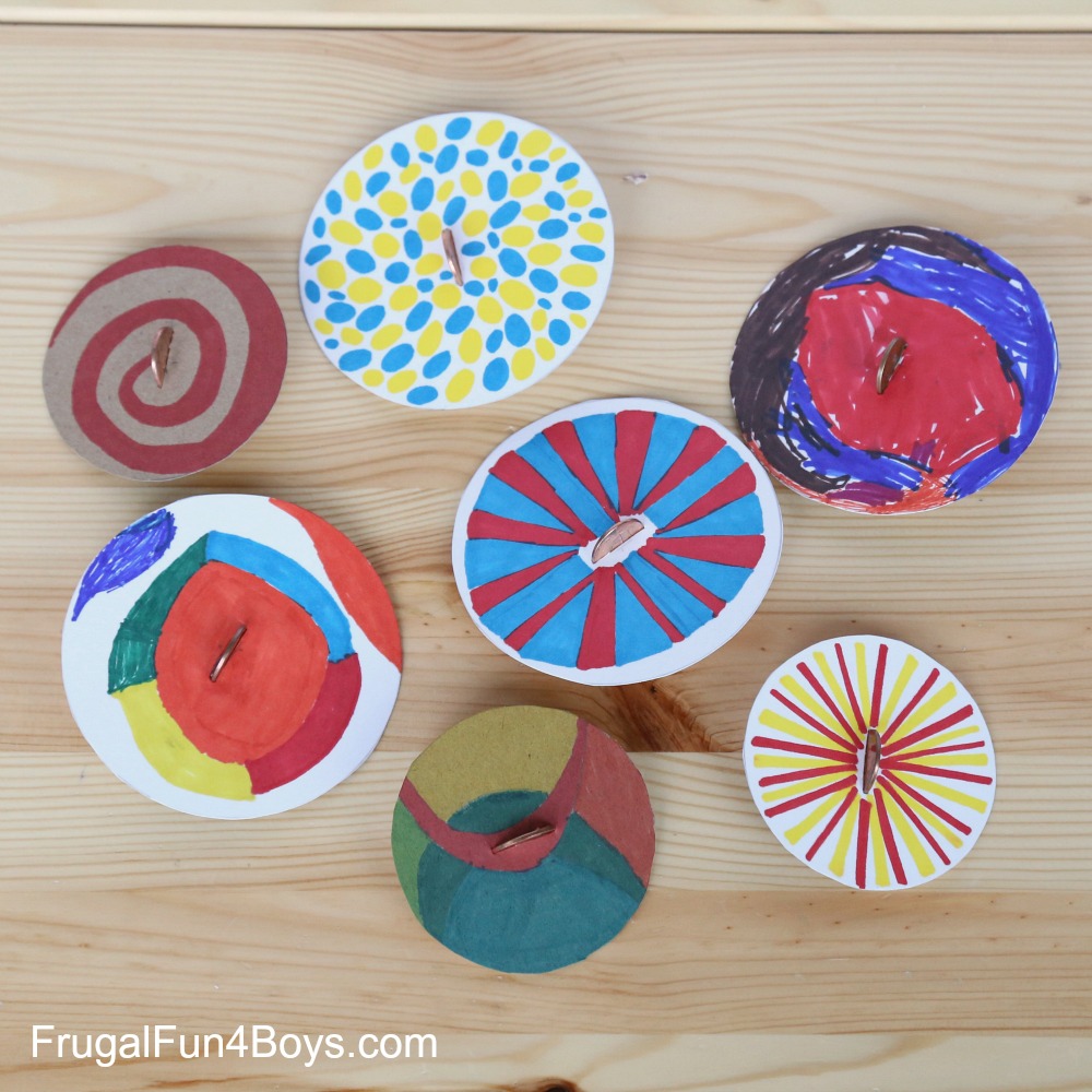 Penny Spinners - Toy Tops that Kids Can Make!