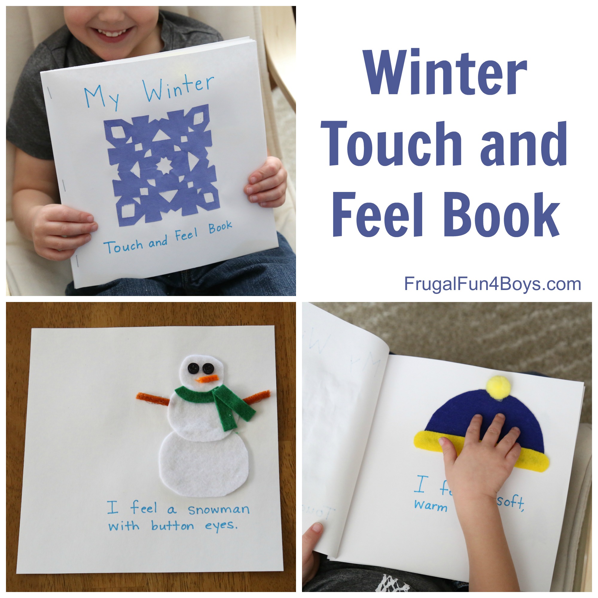 Make a Winter Touch and Feel Book that Toddlers and Preschoolers will Love!
