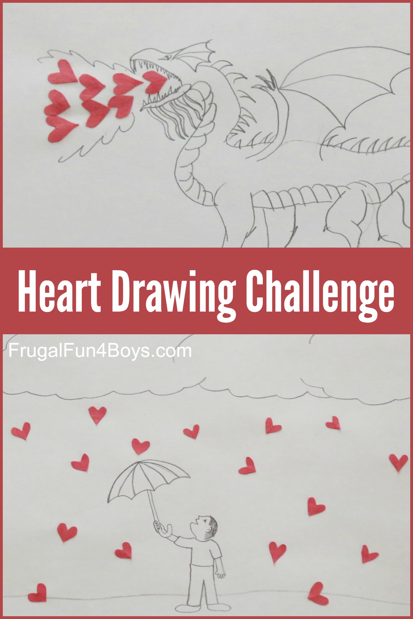 Hearts in Unusual Places - A Drawing Challenge for Kids!