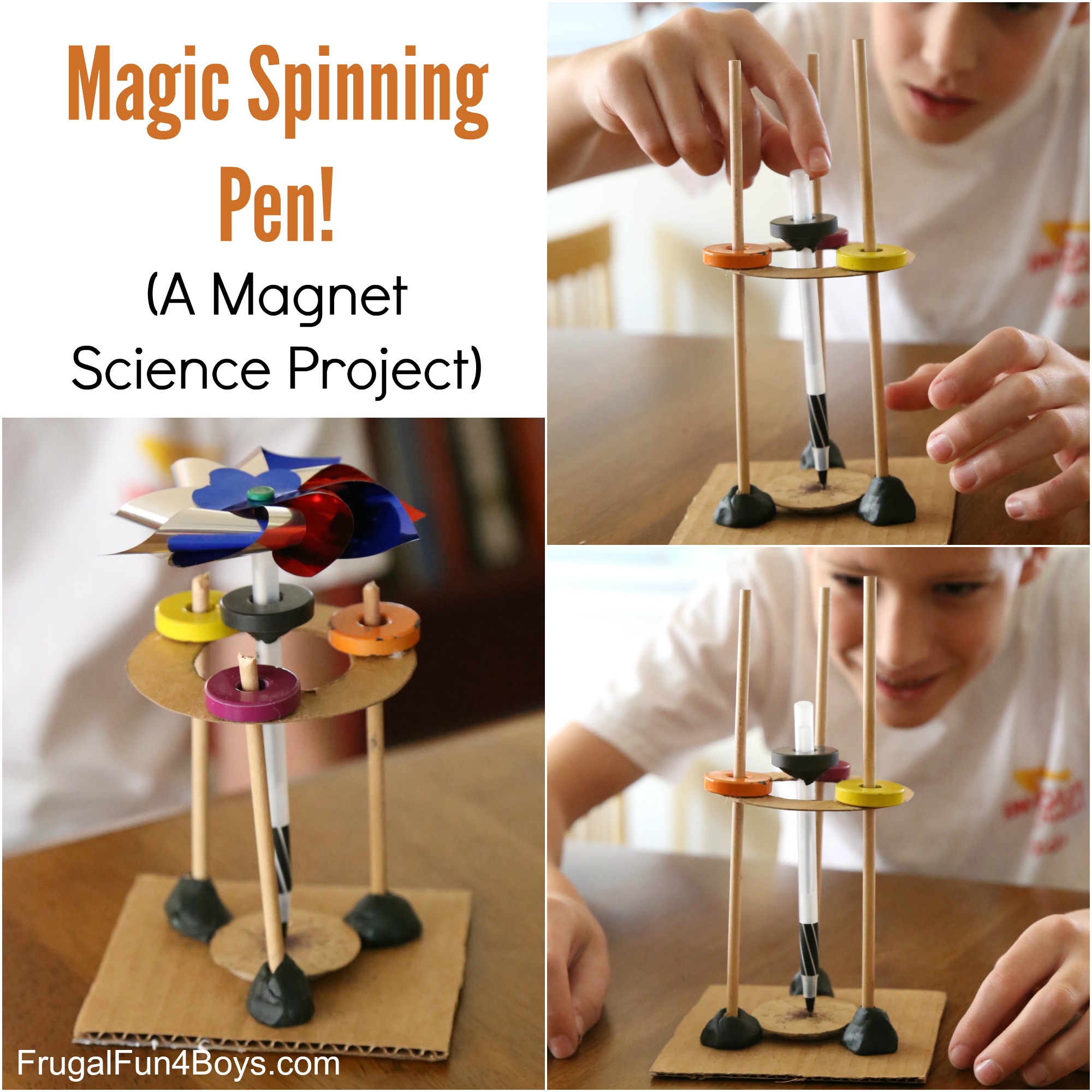 Physical Experiment Homemade Magnetic Levitation Pen DIY Educational Kit For Kid