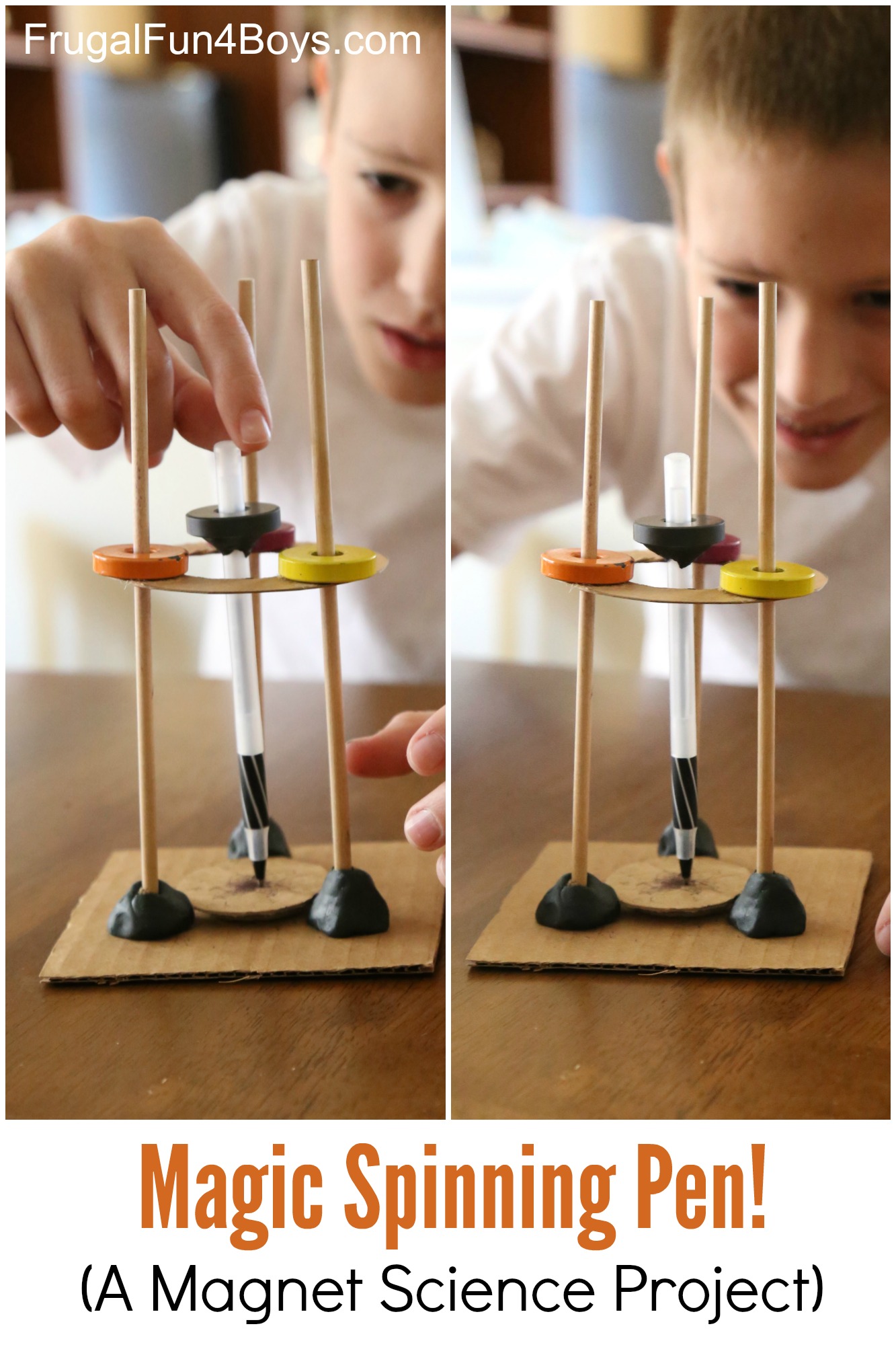 DIY Magnetic Suspension Children Science Toys Physics Laboratory Pen STEM Kits