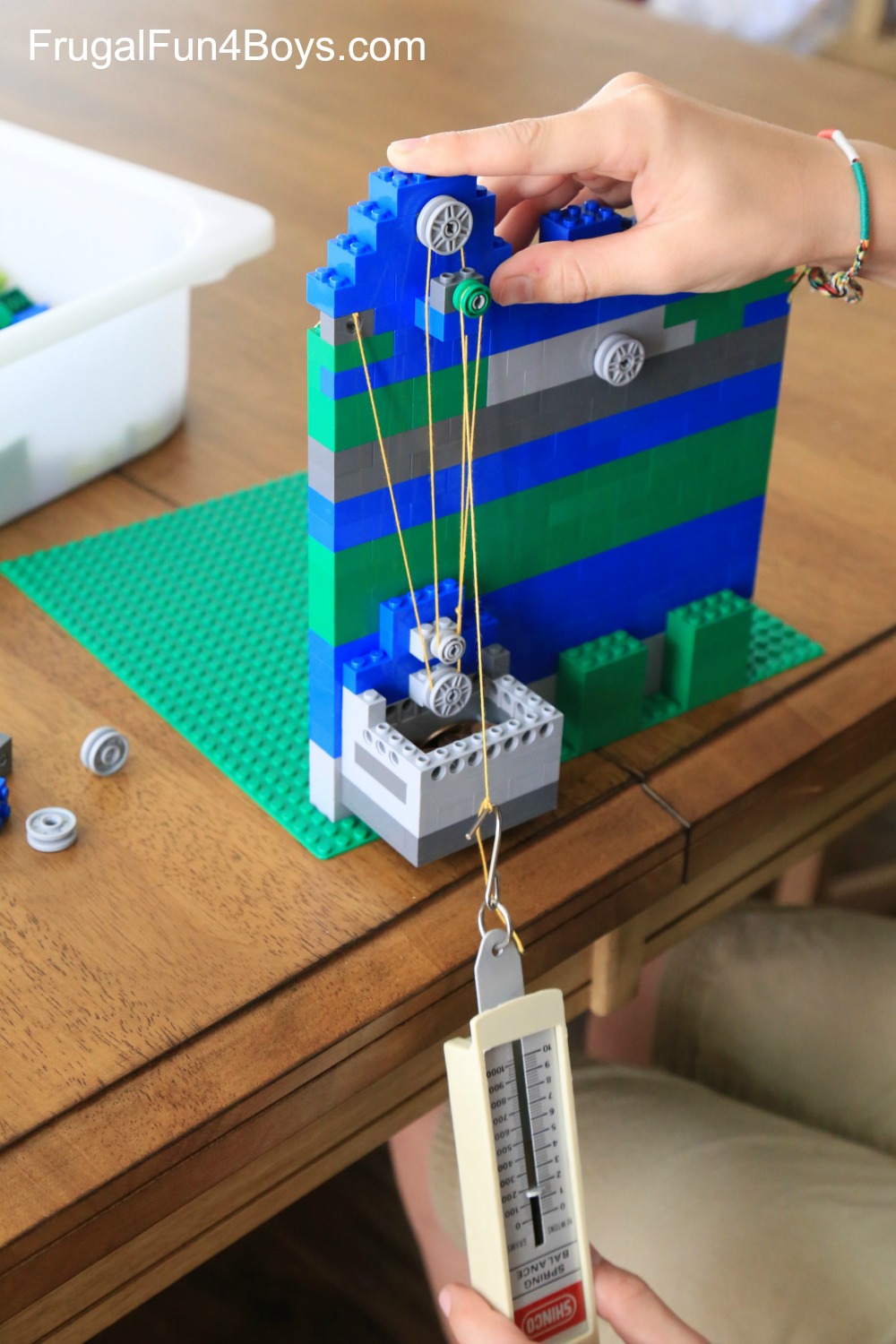 LEGO Pulleys Engineering Challenge for Kids