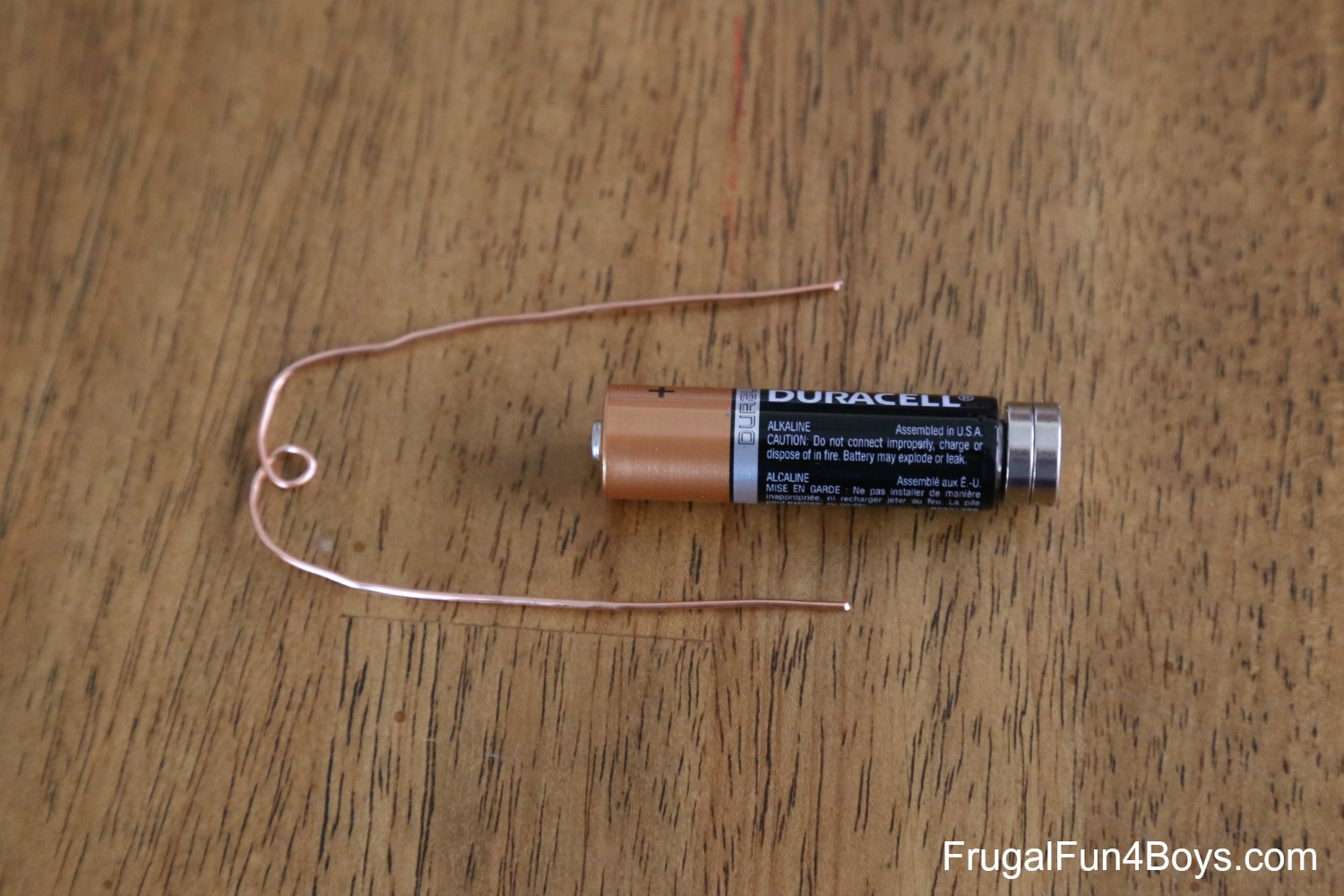 How to start a fire with a battery and wire Build A Simple Electric Motor Homopolar Motor Frugal Fun For Boys And Girls