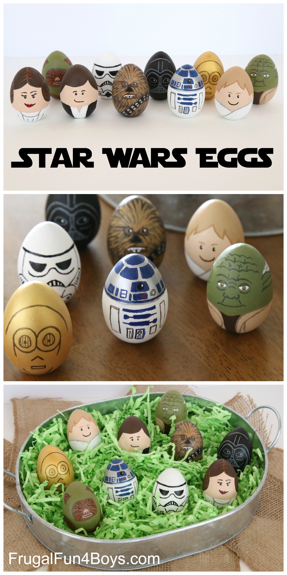 How to Make Star Wars Painted Easter Eggs!