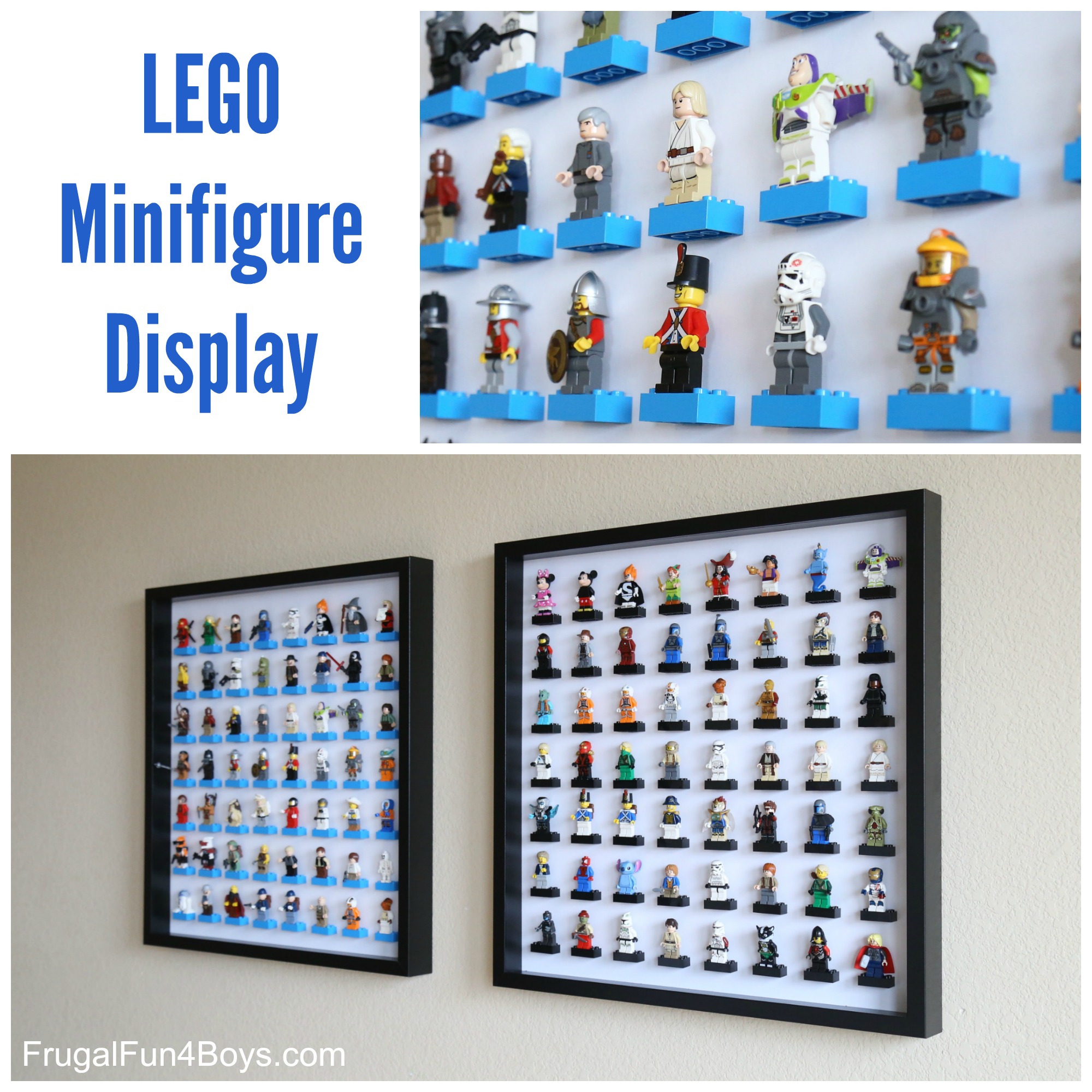 RIBBA/Sannahed Display case frame to display Lego Avengers End game Minifigures 