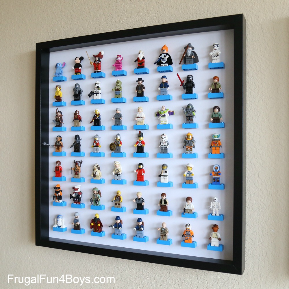 RIBBA or Sannahed Display case frame to display Lego Ironman Minifigures 