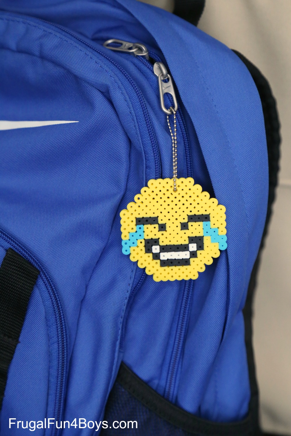 Emoji Perler Bead Keychain Craft