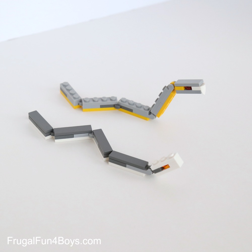 How to Build LEGO Snakes
