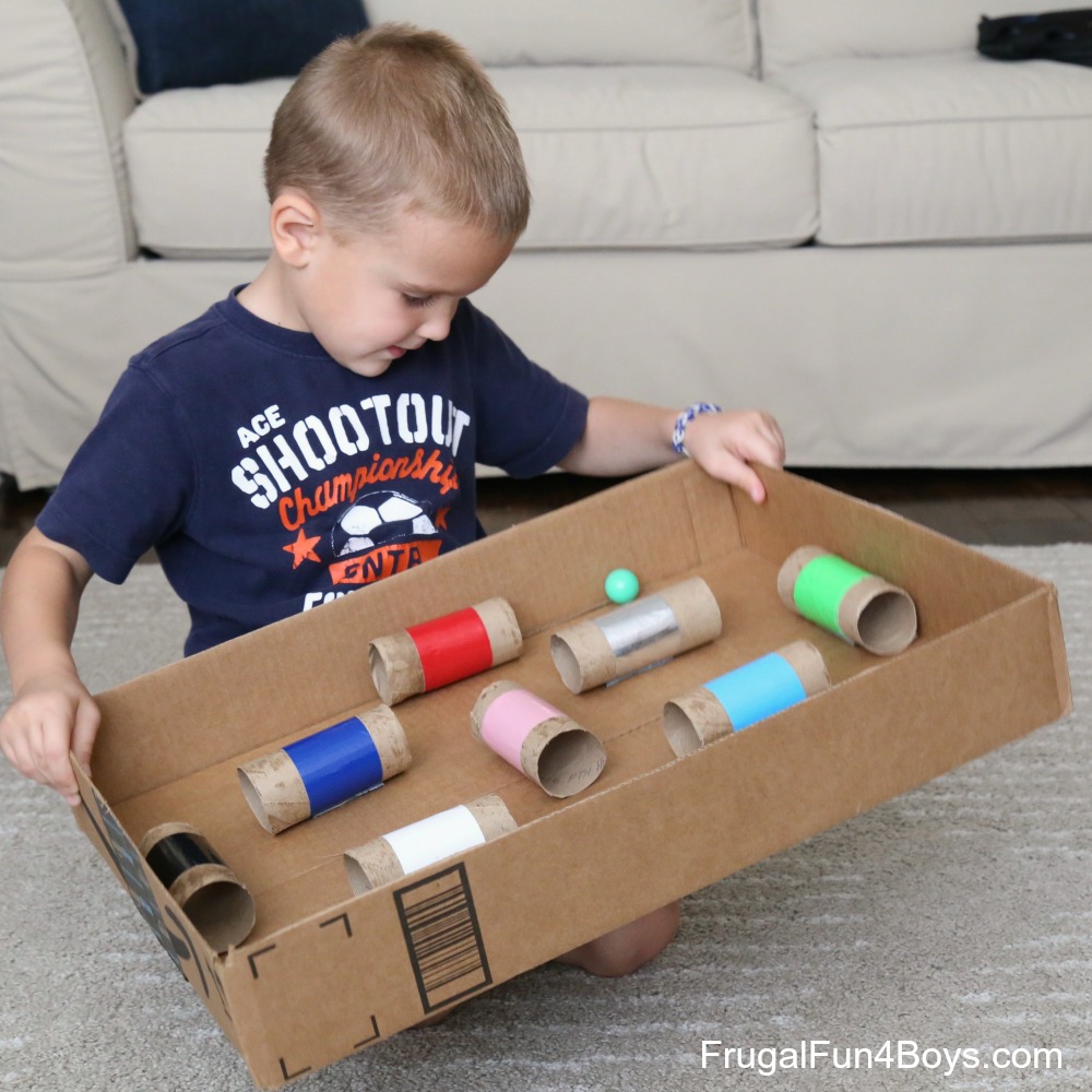 Make a Ball Maze Game - Great for hand-eye coordination!