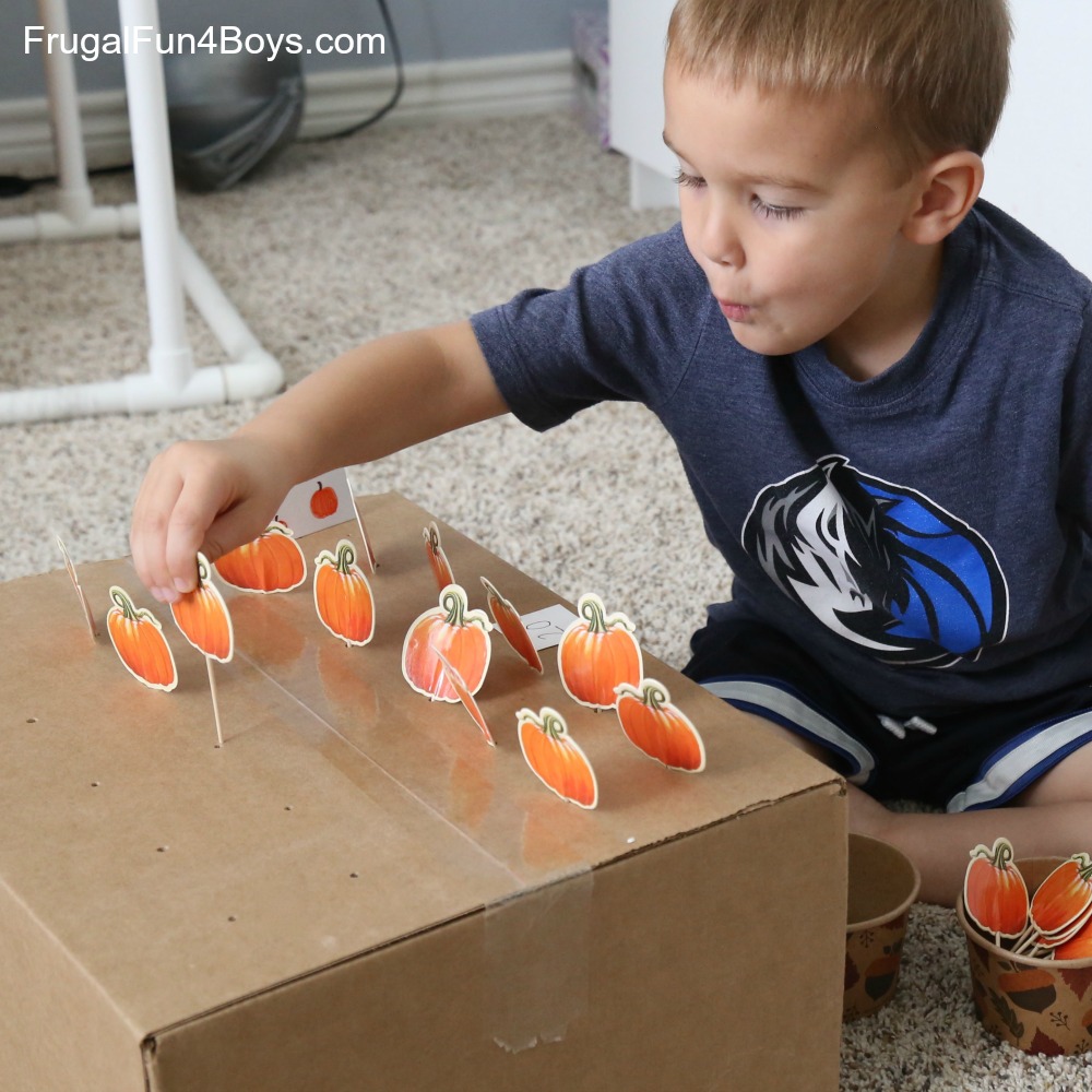 Pumpkin Patch Fine Motor & Counting Game