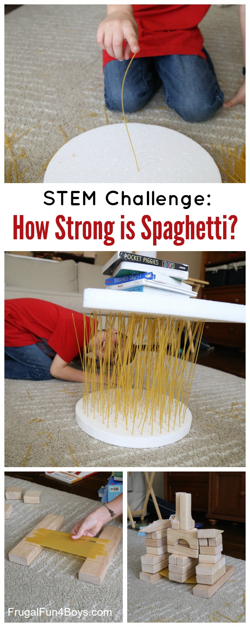 How Strong is Spaghetti? STEM Challenge for Kids