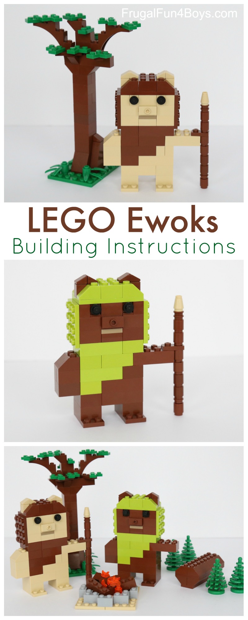 LEGO Ewoks with Building Instructions