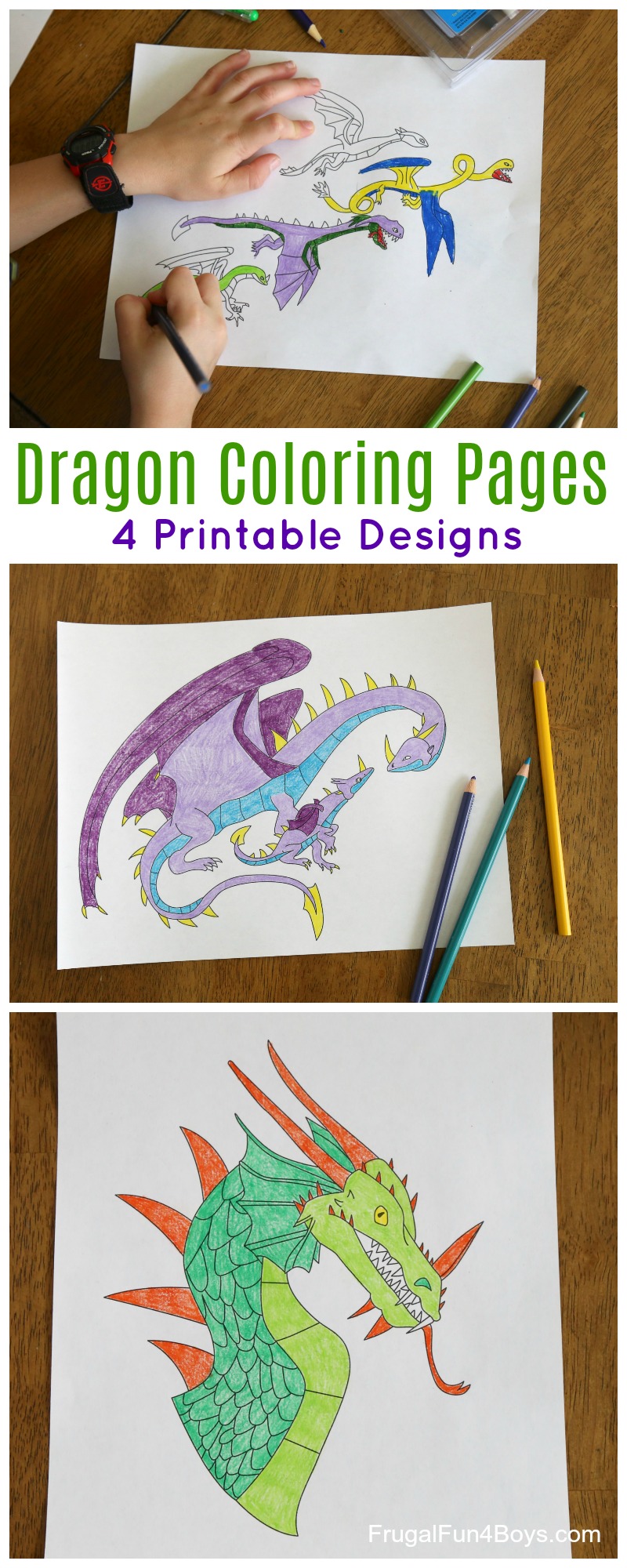 awesome dragon coloring pages to print frugal fun for boys and girls