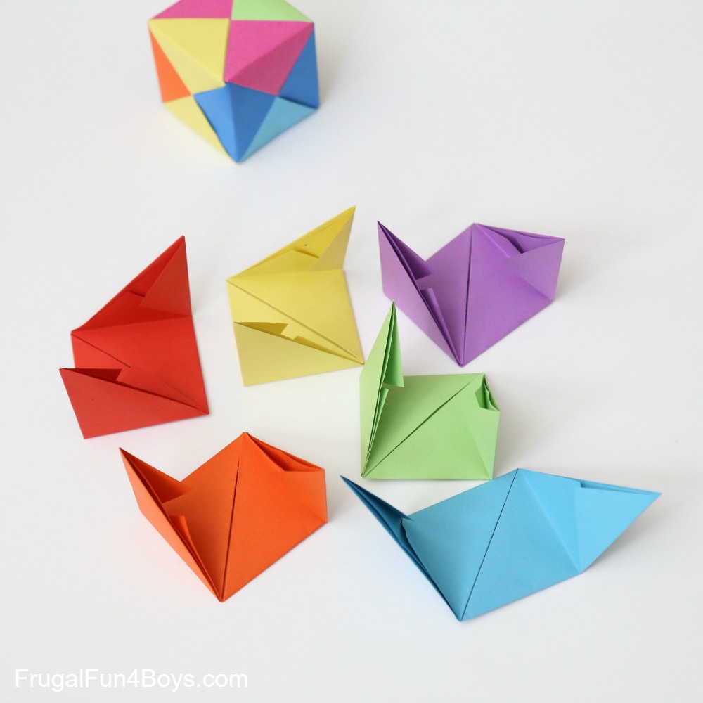 how to make a paper cube step by step