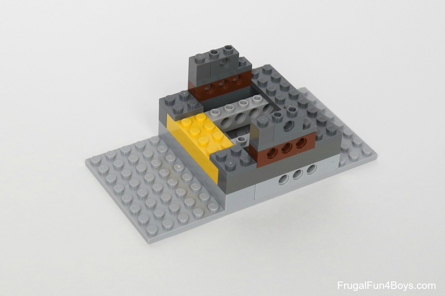Brick 2 x 4 with 3 hole YELLOW LEGO 12 x Technic Flat Plate