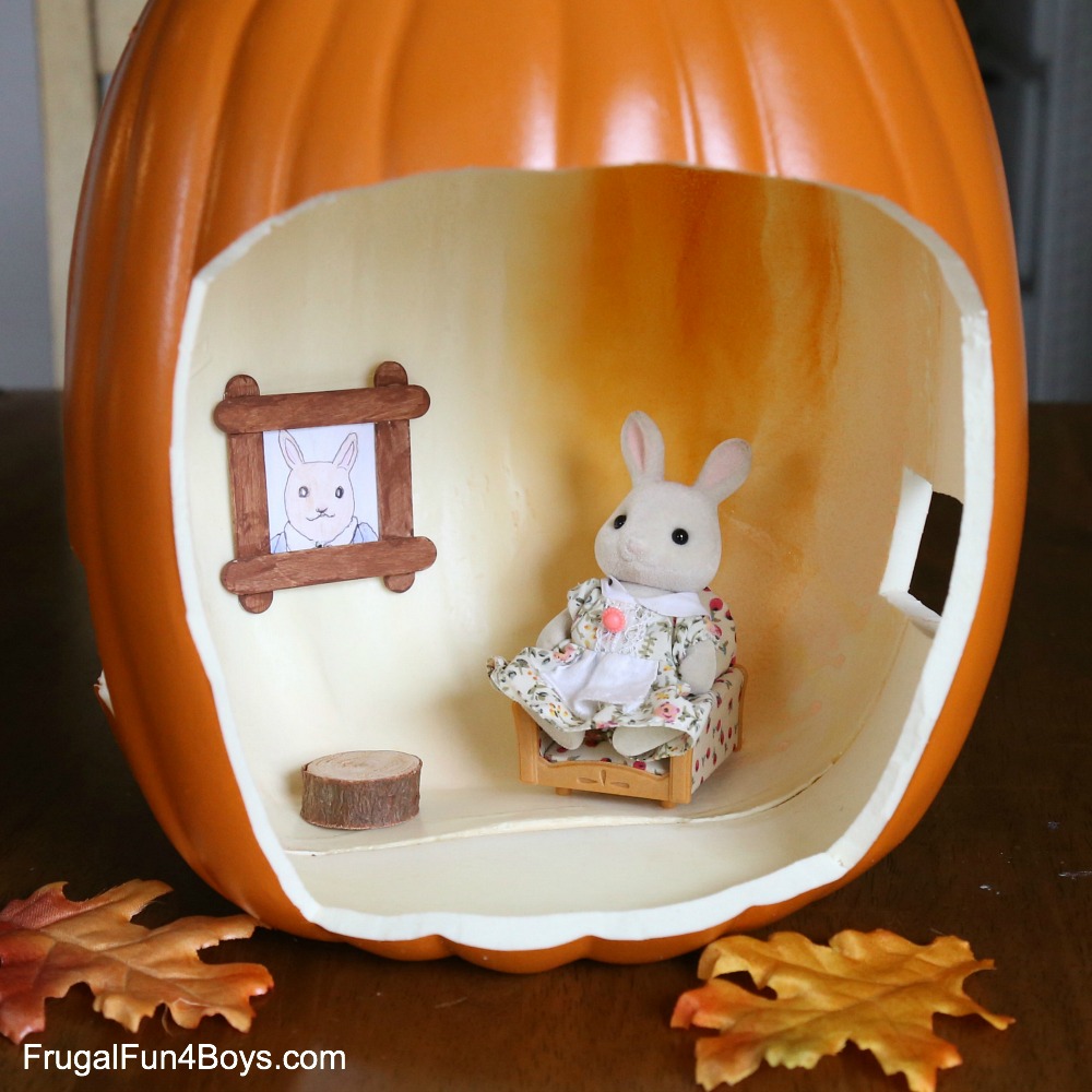 How To Make An Absolutely Adorable Pumpkin Doll House With