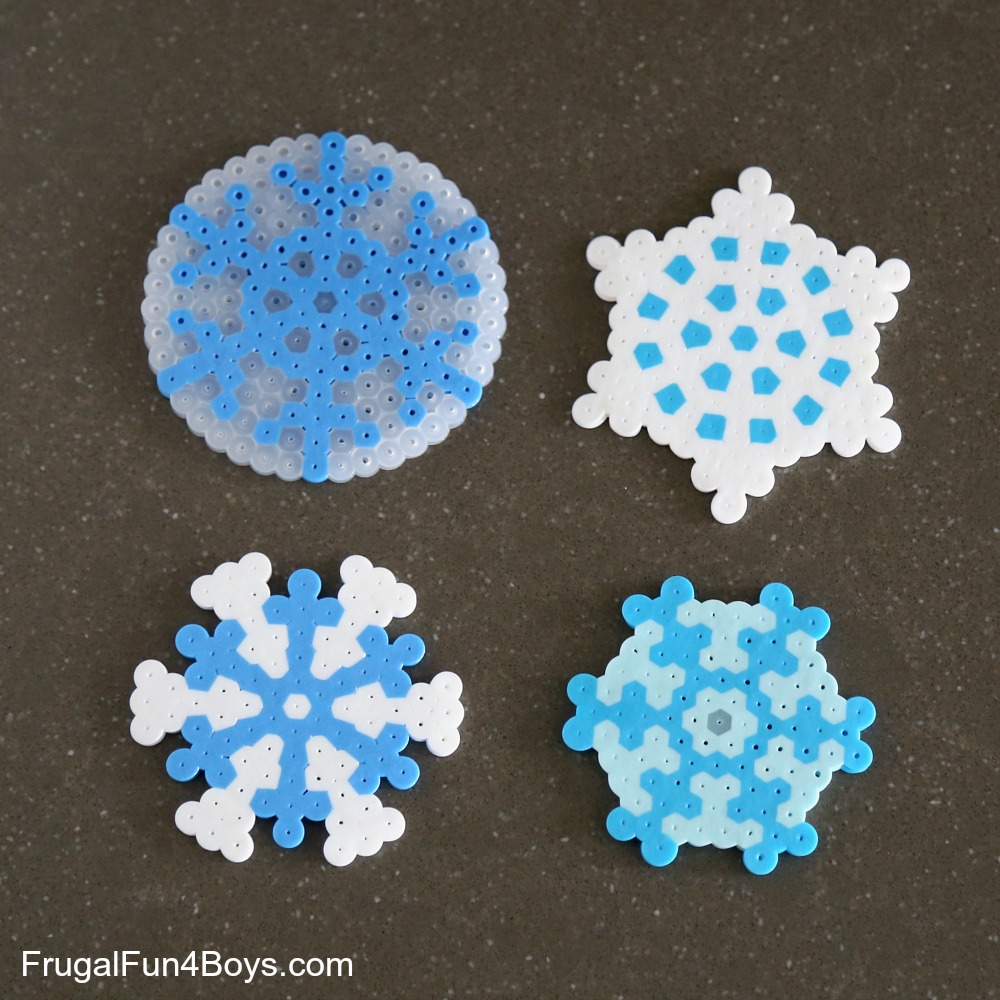 Perler bead snowflake patterns