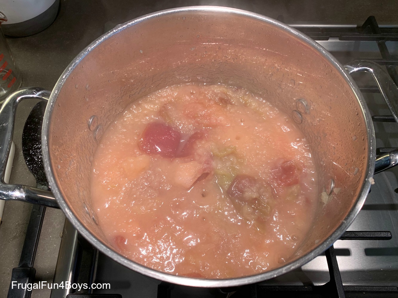 Cooking apples for homemade applesauce