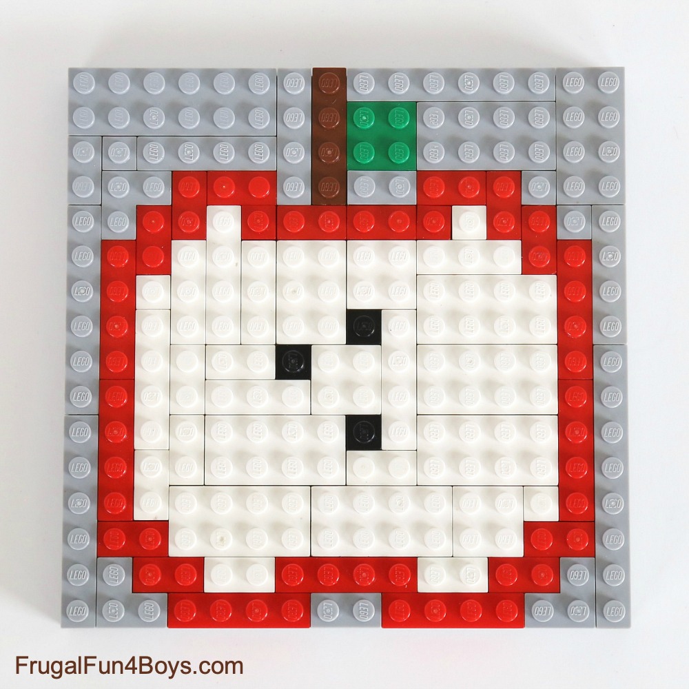Fall LEGO Mosaic Ideas - Apple