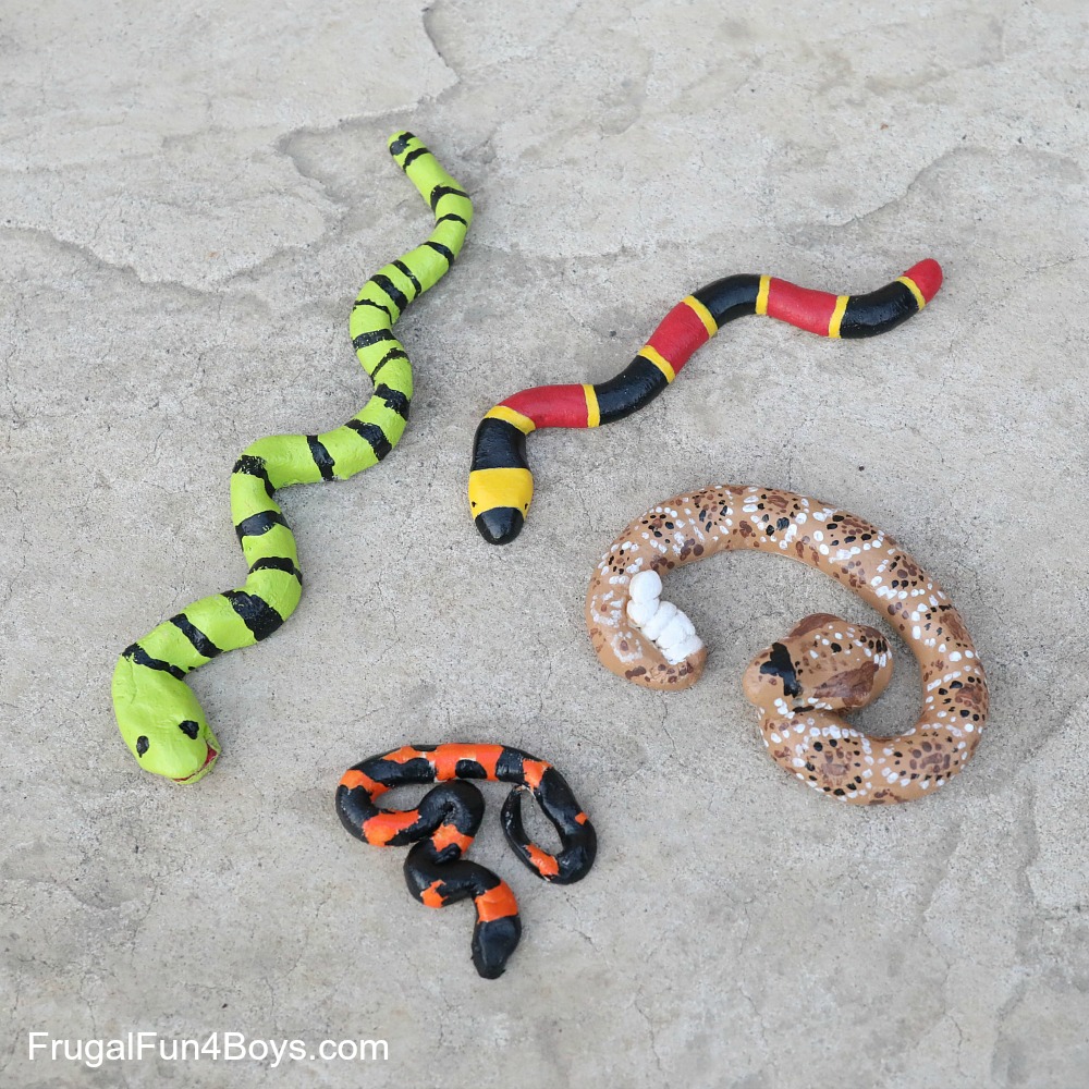 Salt Dough Snake Craft - Frugal Fun For Boys and Girls