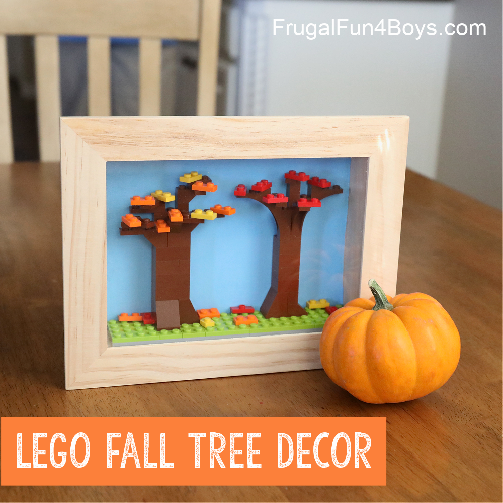 Lego Fall Tree Shadow Box