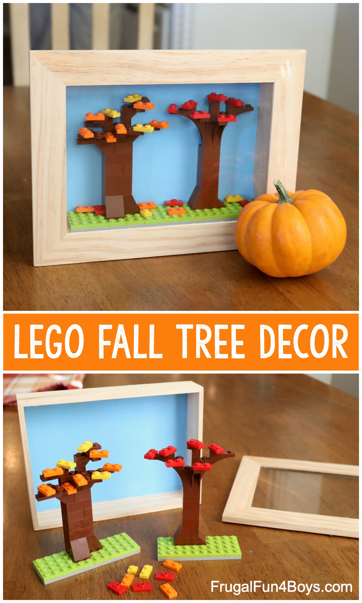 Lego Fall Tree Shadow Box