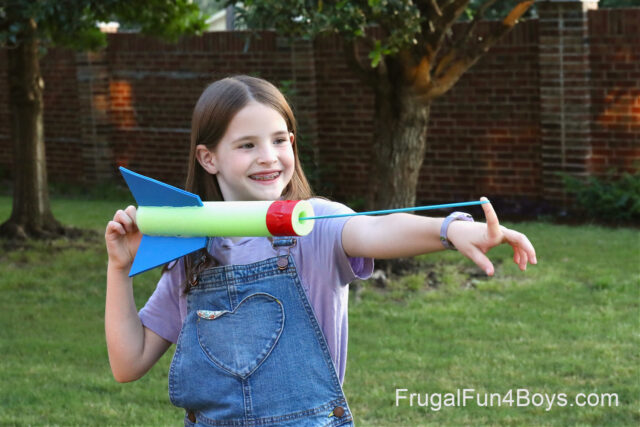 Rocket Fimbles How to Make a Pool Noodle Rocket Flinger - Frugal Fun For Boys and Girls
