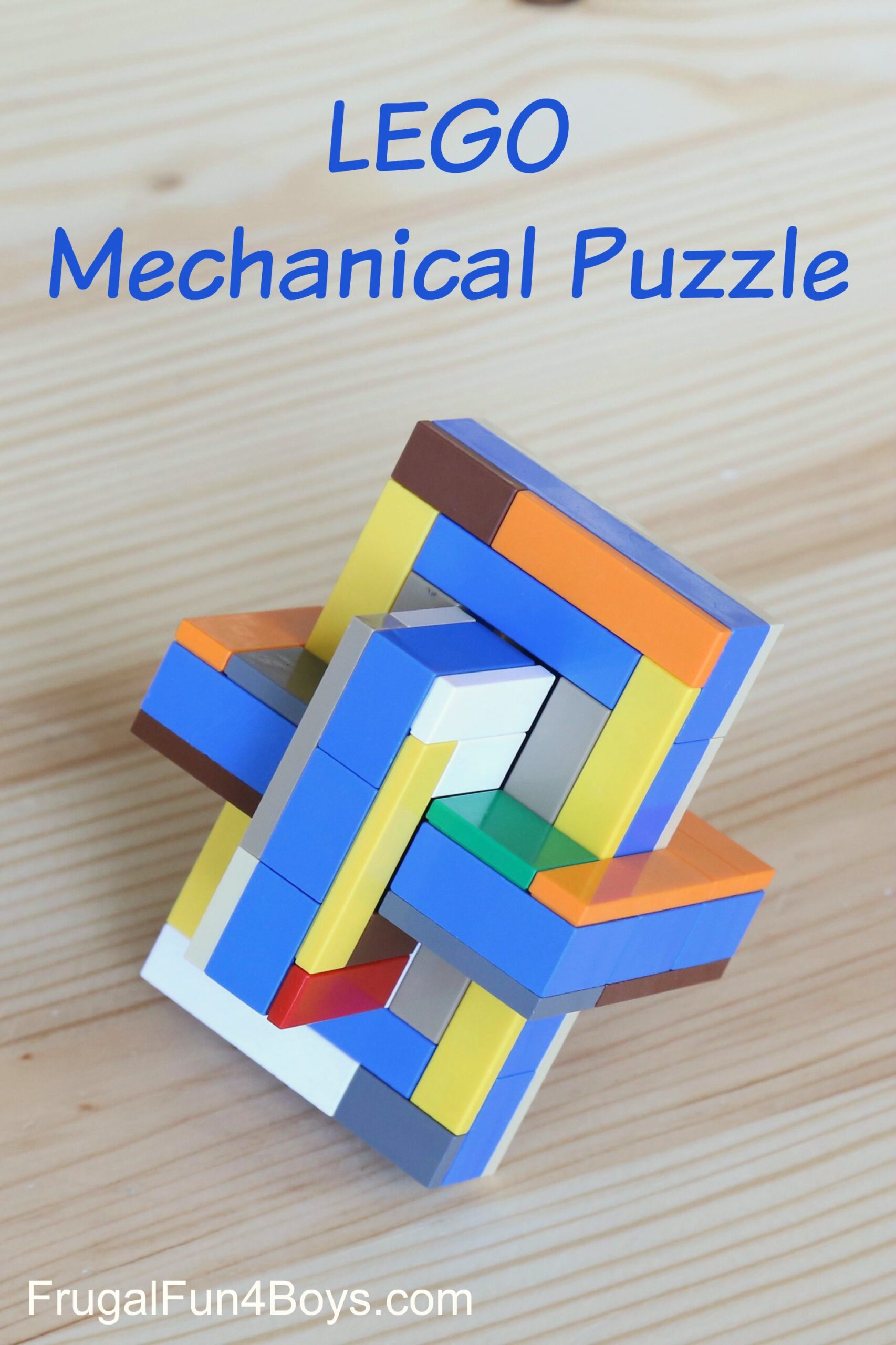 Make a LEGO Mechanical Puzzle - Frugal Fun For Boys and Girls