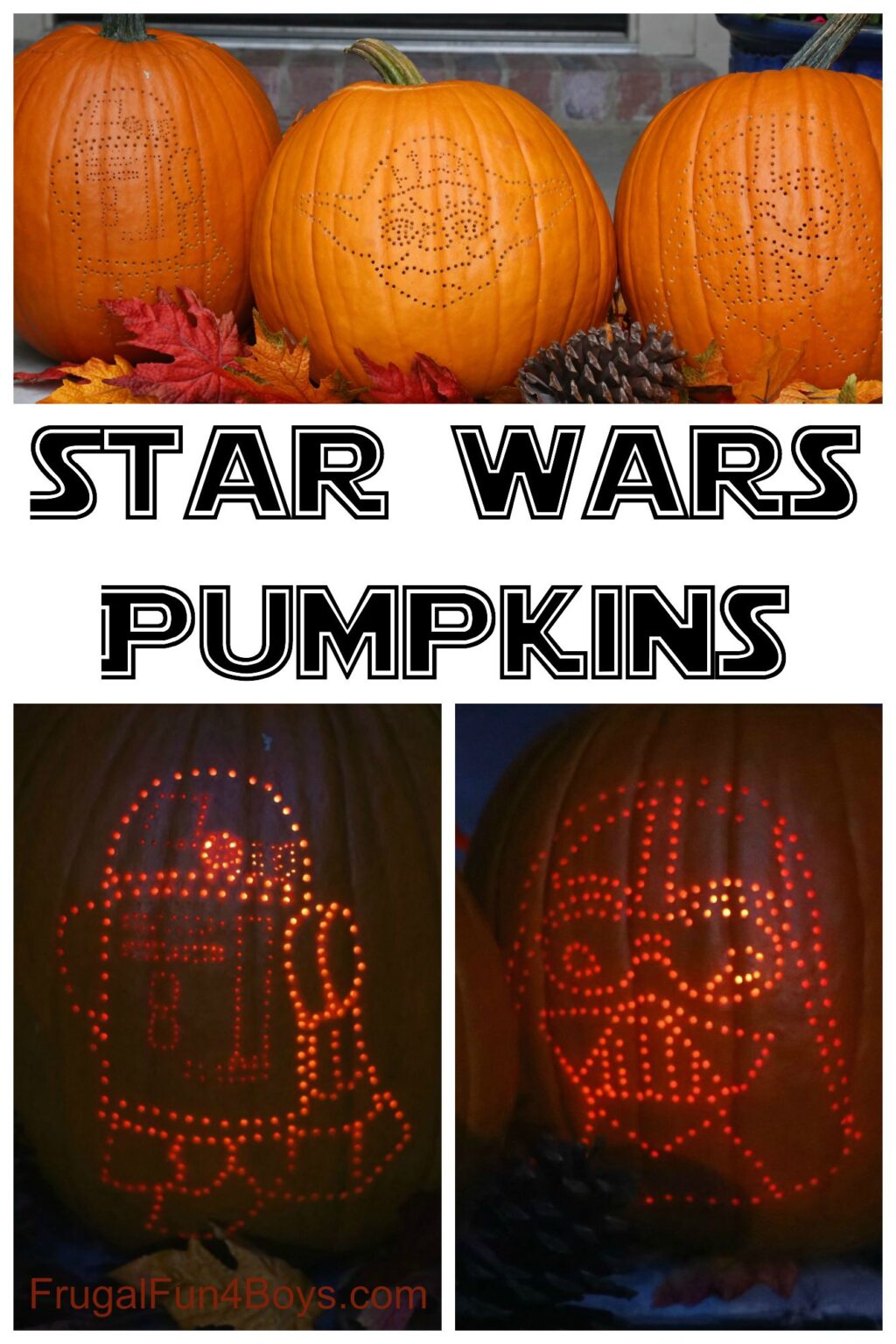 How to Create AWESOME Star Wars Pumpkins - Frugal Fun For Boys and Girls