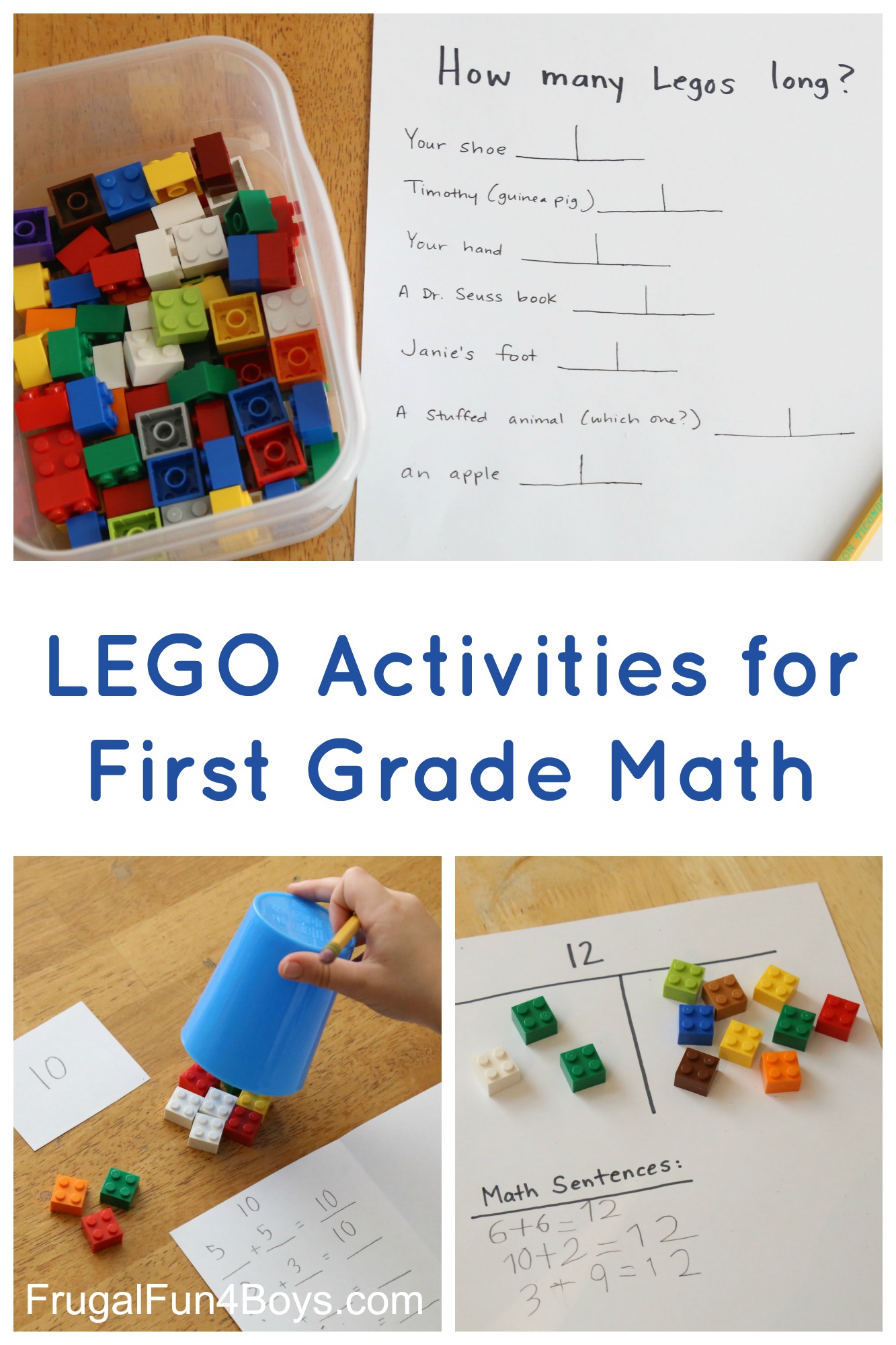 LEGO Activities for First Grade Math