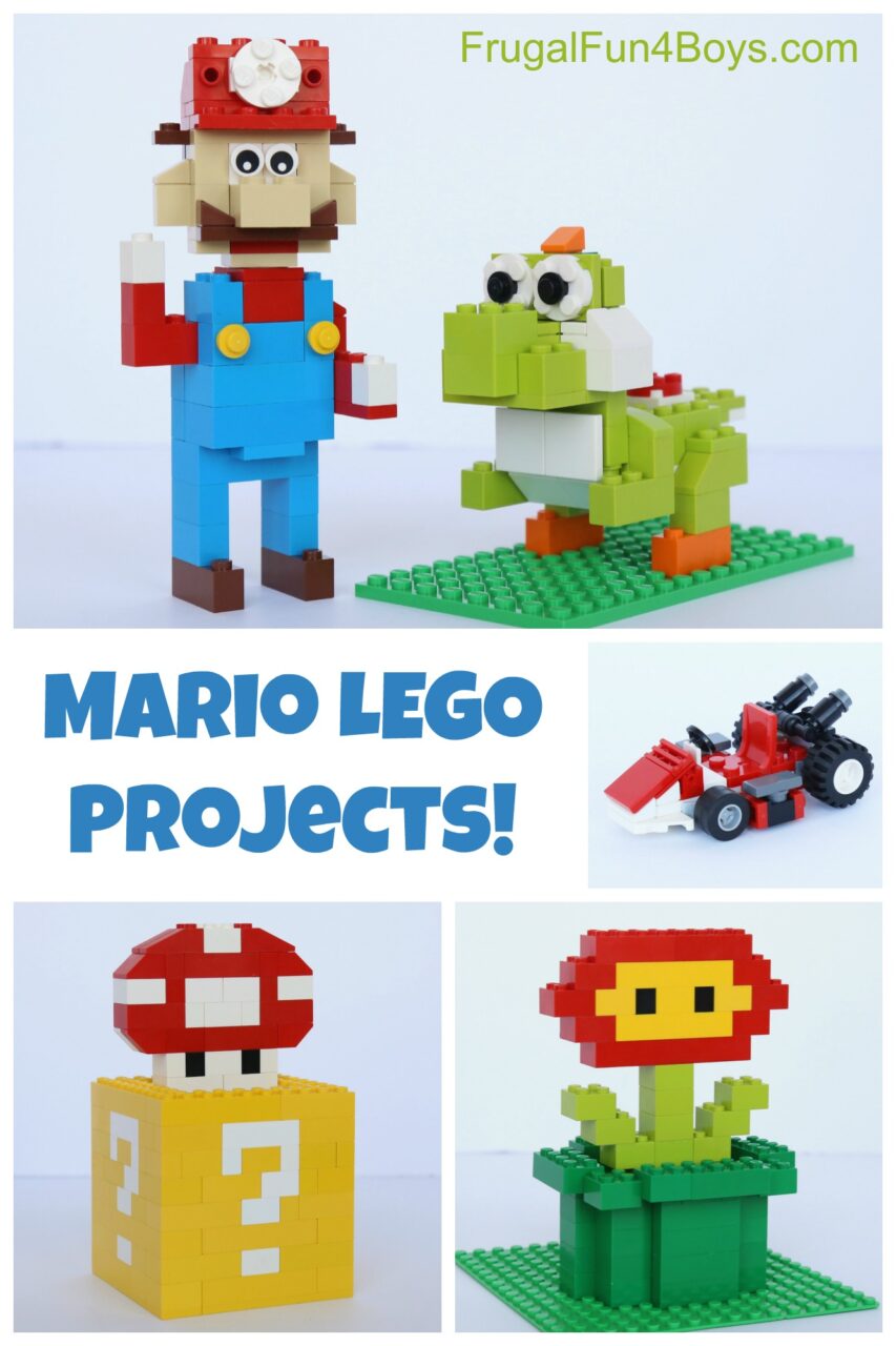 Mario LEGO Projects With Building Instructions Frugal Fun For Boys
