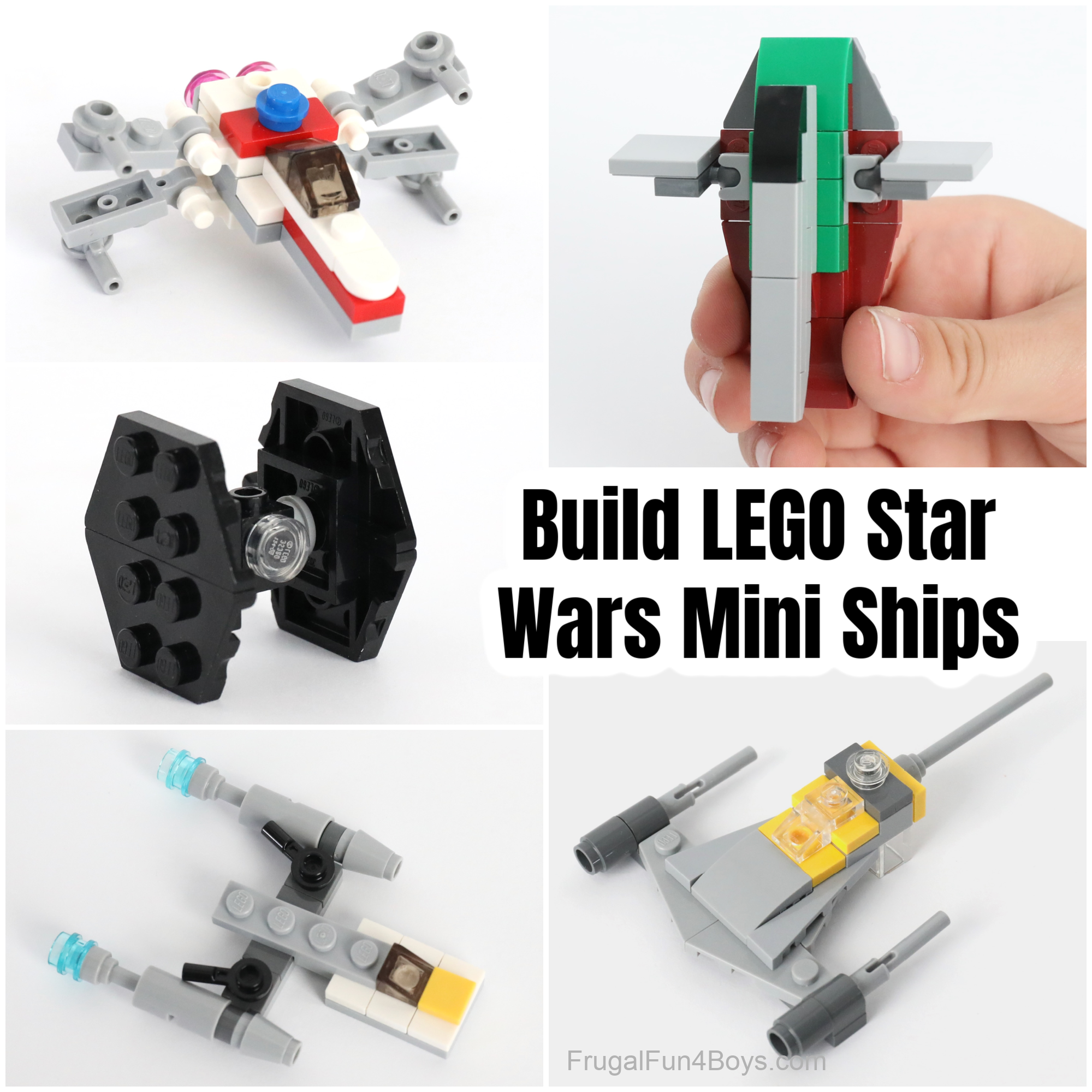 Build Your Own LEGO Mini Star Wars Ships - Frugal Fun For Boys and Girls