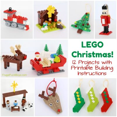 Christmas Projects to Build with LEGO® Bricks – Printable Building Guide
