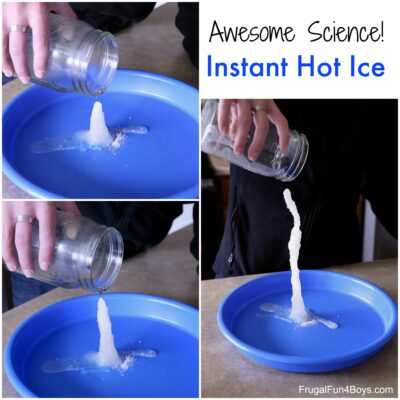 Awesome Science Experiment:  Make Hot Ice with Baking Soda and Vinegar