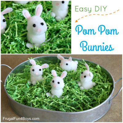 Pom Pom Bunnies Spring Craft