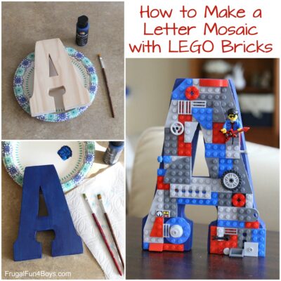 How to Make a Letter Mosaic with LEGO Bricks
