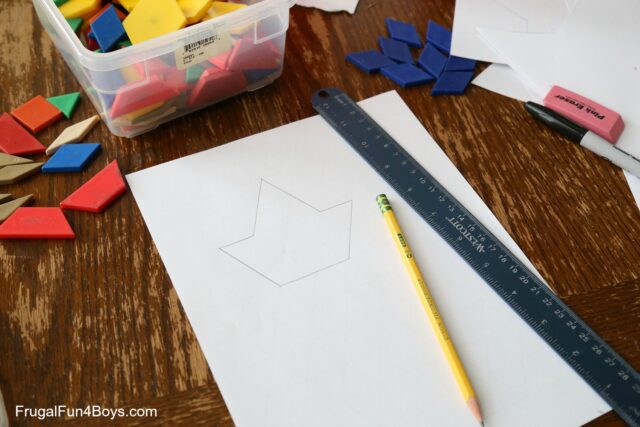 Leaf Tessellation Collaborative STEM Art Project - Frugal Fun For Boys ...