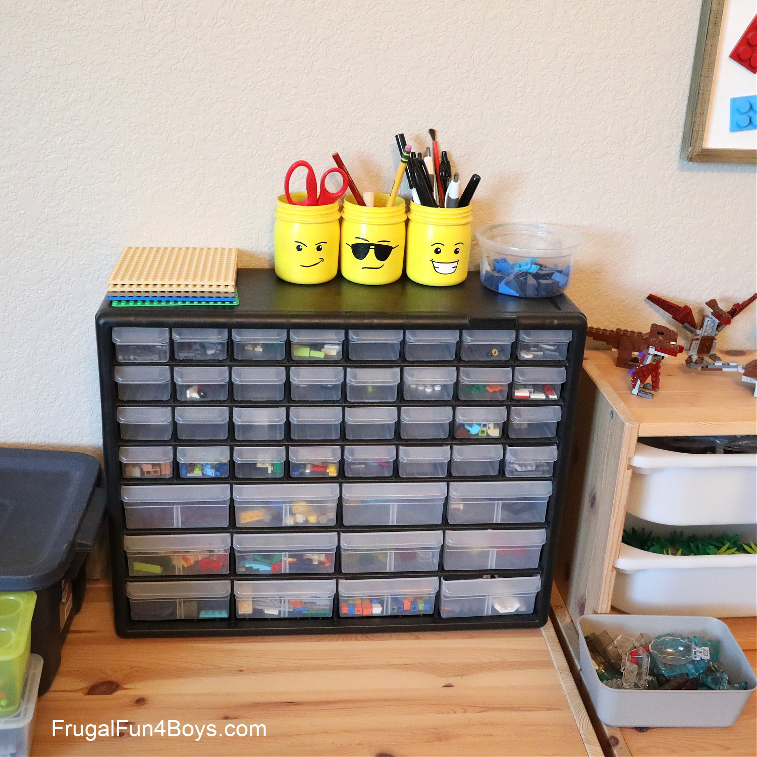 Lav vej Metode børn LEGO Storage and Organization for More Efficient Building - Frugal Fun For  Boys and Girls