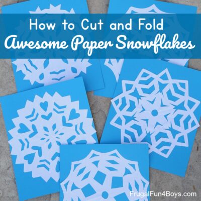 How to Cut and Fold Awesome Paper Snowflakes
