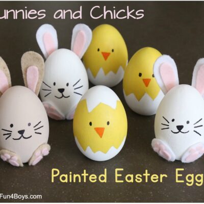 How to Make the Cutest Bunny and Chick Painted Easter Eggs