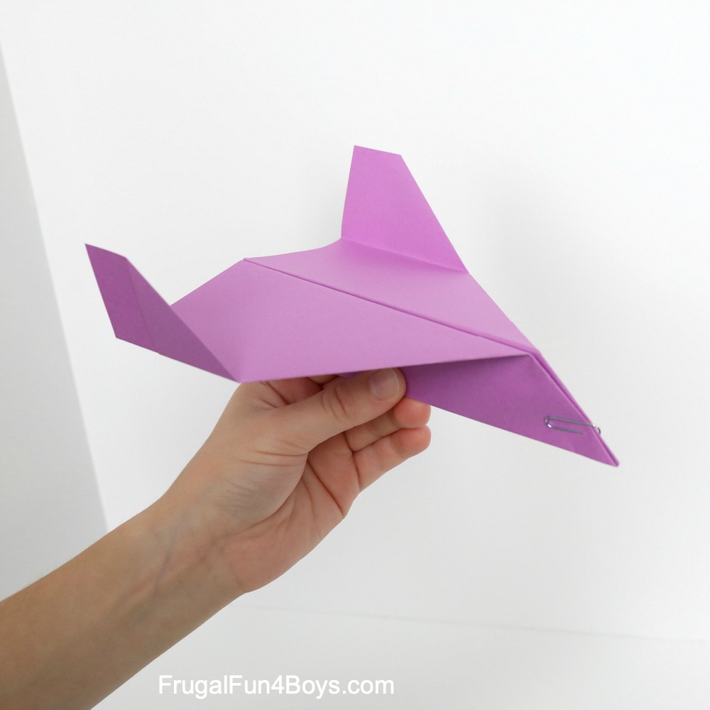 how to make a paper airplane that turns right