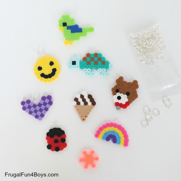 Perler Bead Ideas: Necklace Craft - Frugal Fun For Boys and Girls